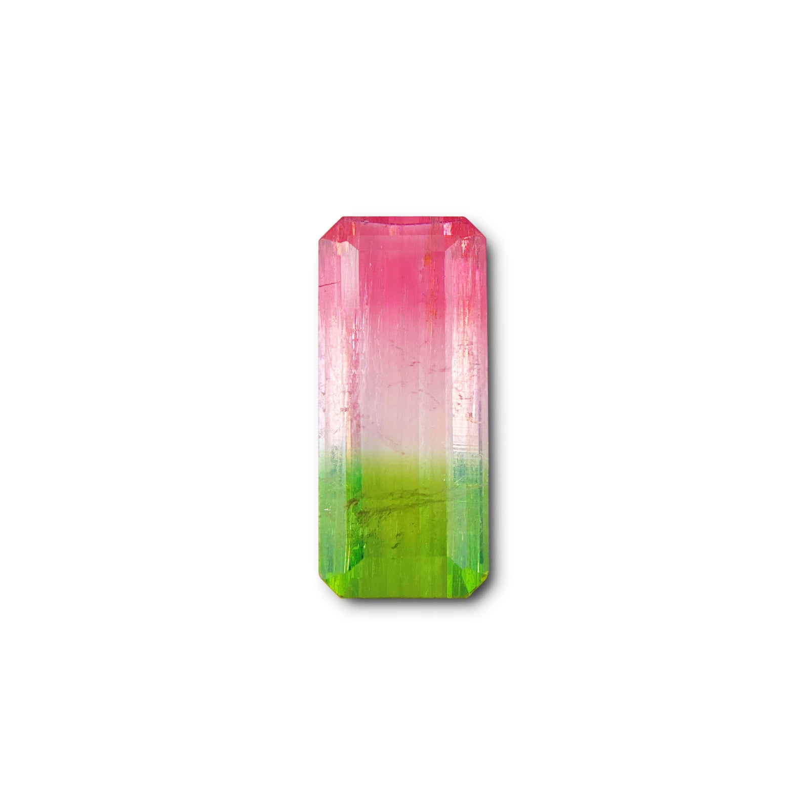 4.50ct |  Emerald Shape Step Cut Tourmaline - Modern Rustic Diamond
