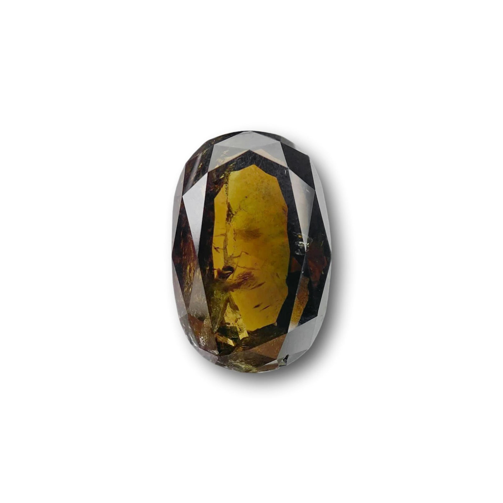 4.51ct | Salt & Pepper Oval Shape Brilliant Cut Diamond - Modern Rustic Diamond