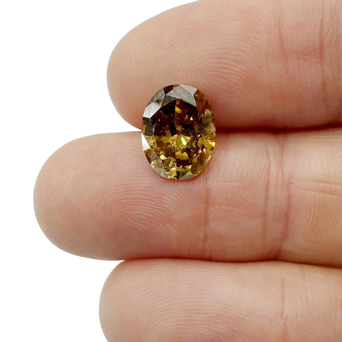 4.52ct | Cognac SI2 Oval Shape Brilliant Cut Diamond