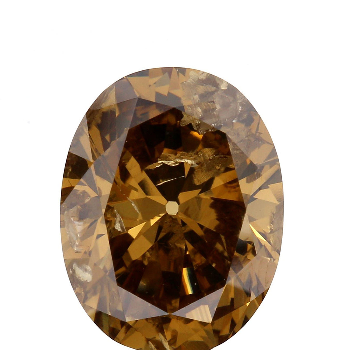 4.52ct | Cognac SI2 Oval Shape Brilliant Cut Diamond