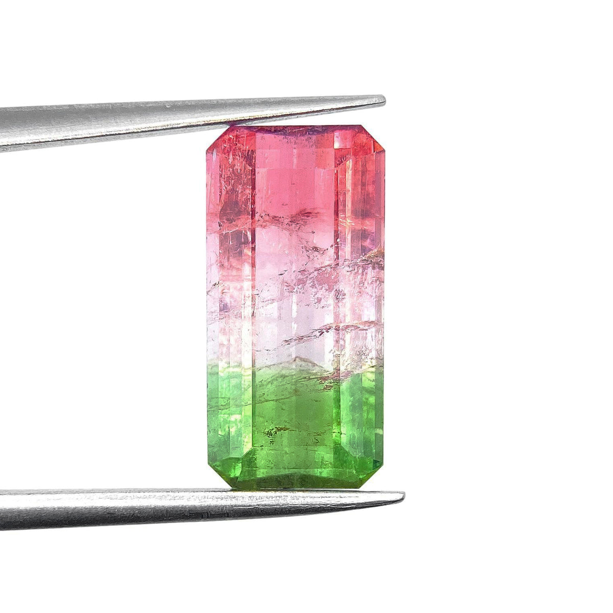 4.52ct |  Emerald Shape Step Cut Tourmaline - Modern Rustic Diamond