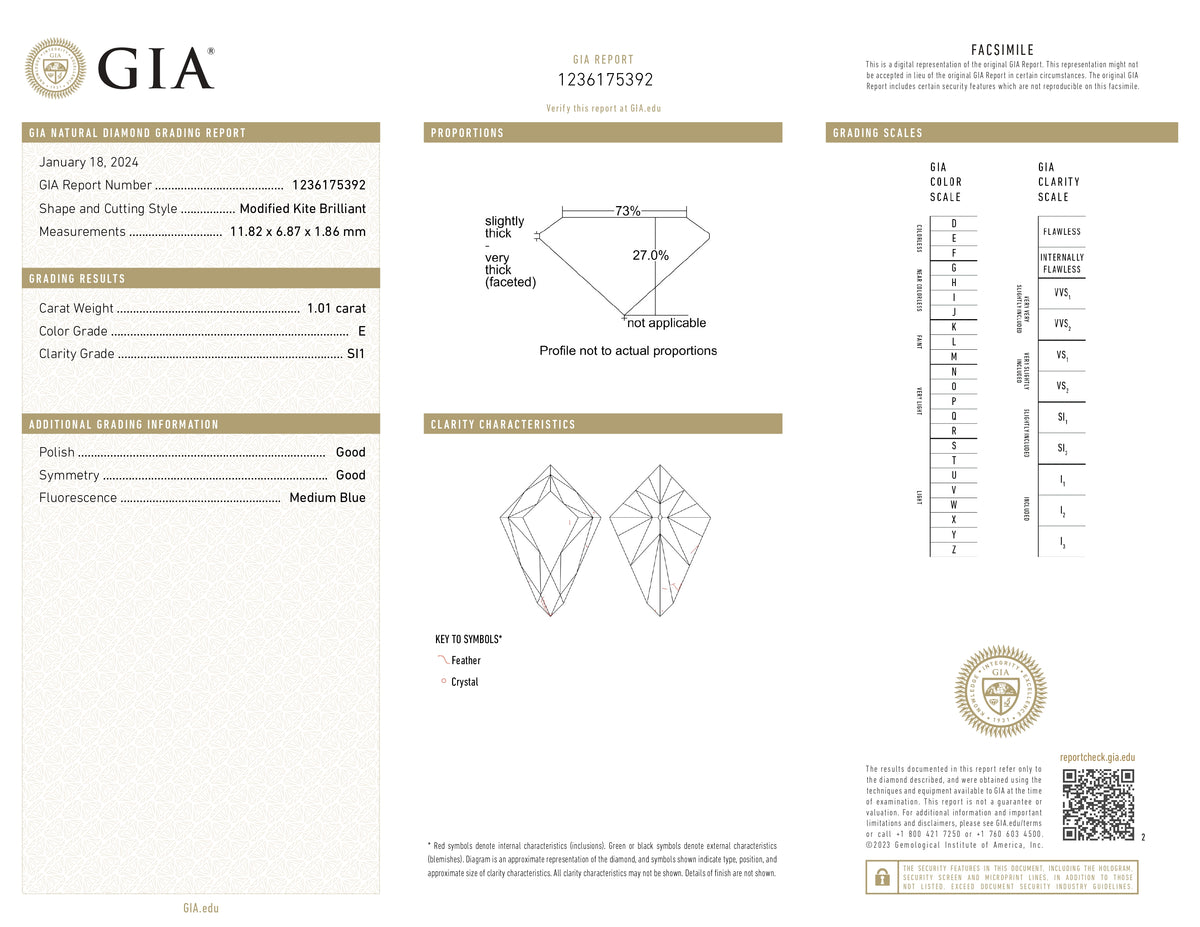 1.01ct | E/SI1 Shield Shape Rose Cut Diamond (GIA) - Modern Rustic Diamond