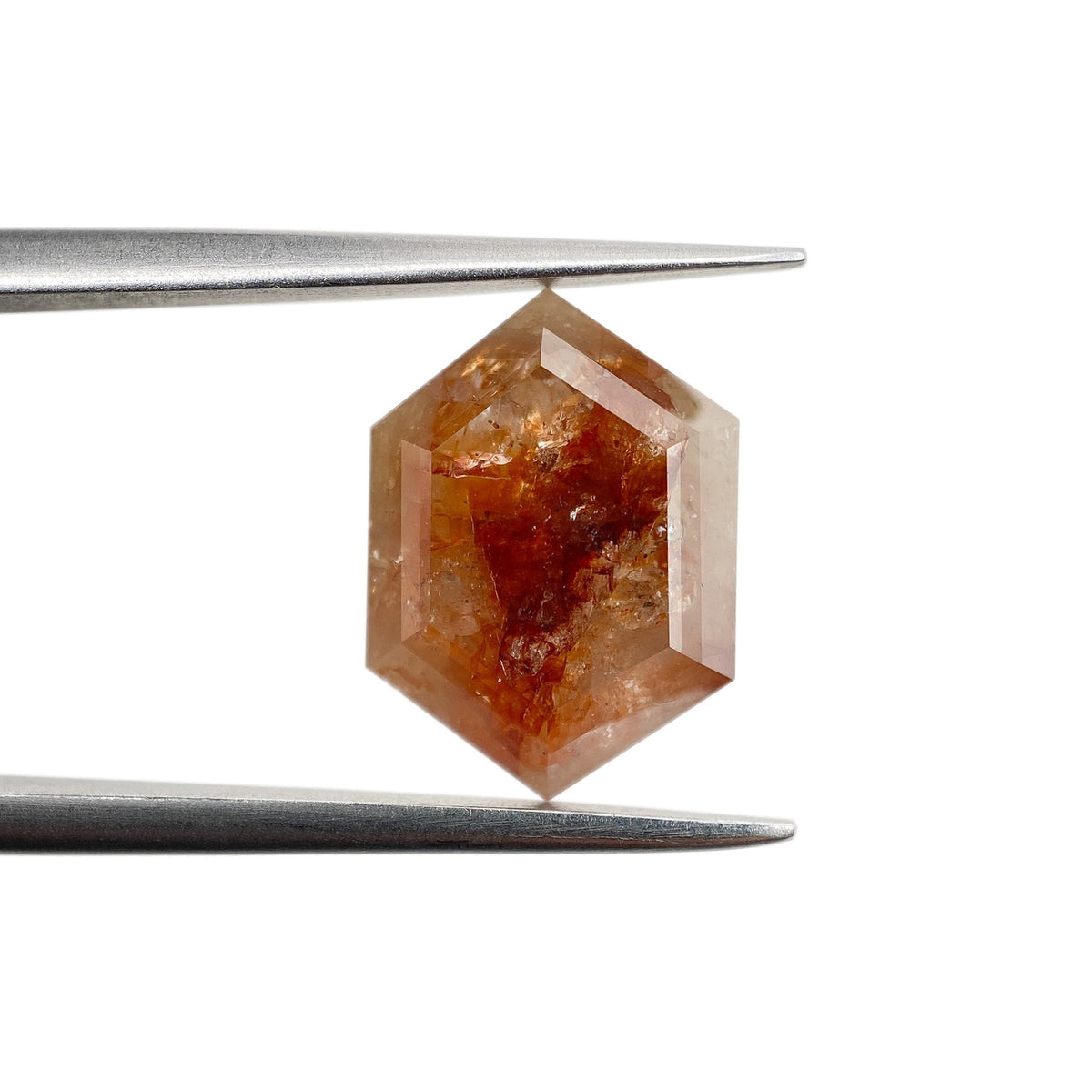 4.55ct | Rustic  Hexagon Shape Step Cut Diamond - Modern Rustic Diamond