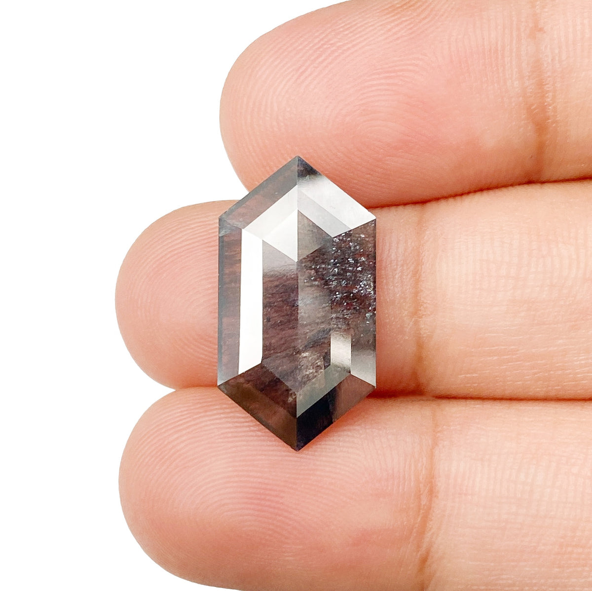 4.63ct | Rustic Hexagon Shape Step Cut Diamond - Modern Rustic Diamond