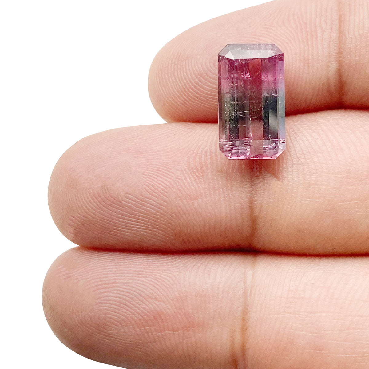 4.64ct |  Emerald Shape Step Cut Tourmaline - Modern Rustic Diamond