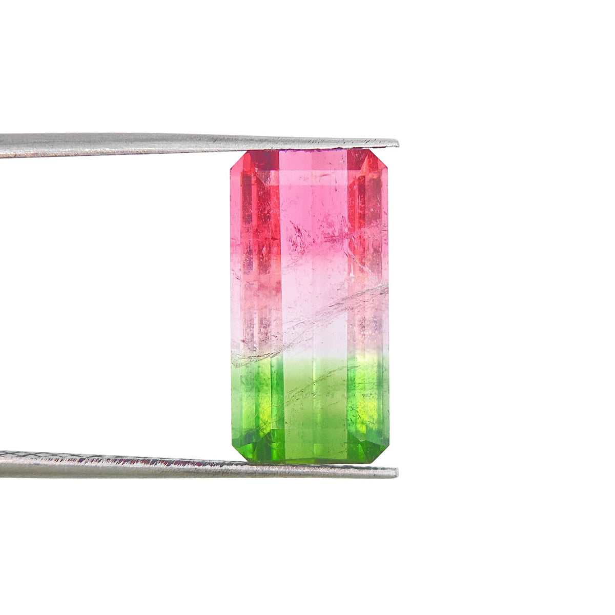 4.67ct |  Emerald Shape Step Cut Tourmaline - Modern Rustic Diamond