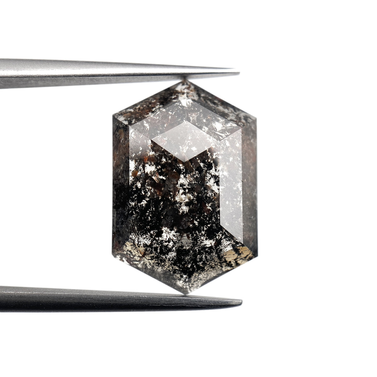 4.70ct | Rustic Hexagon Shape Rose Cut Diamond - Modern Rustic Diamond