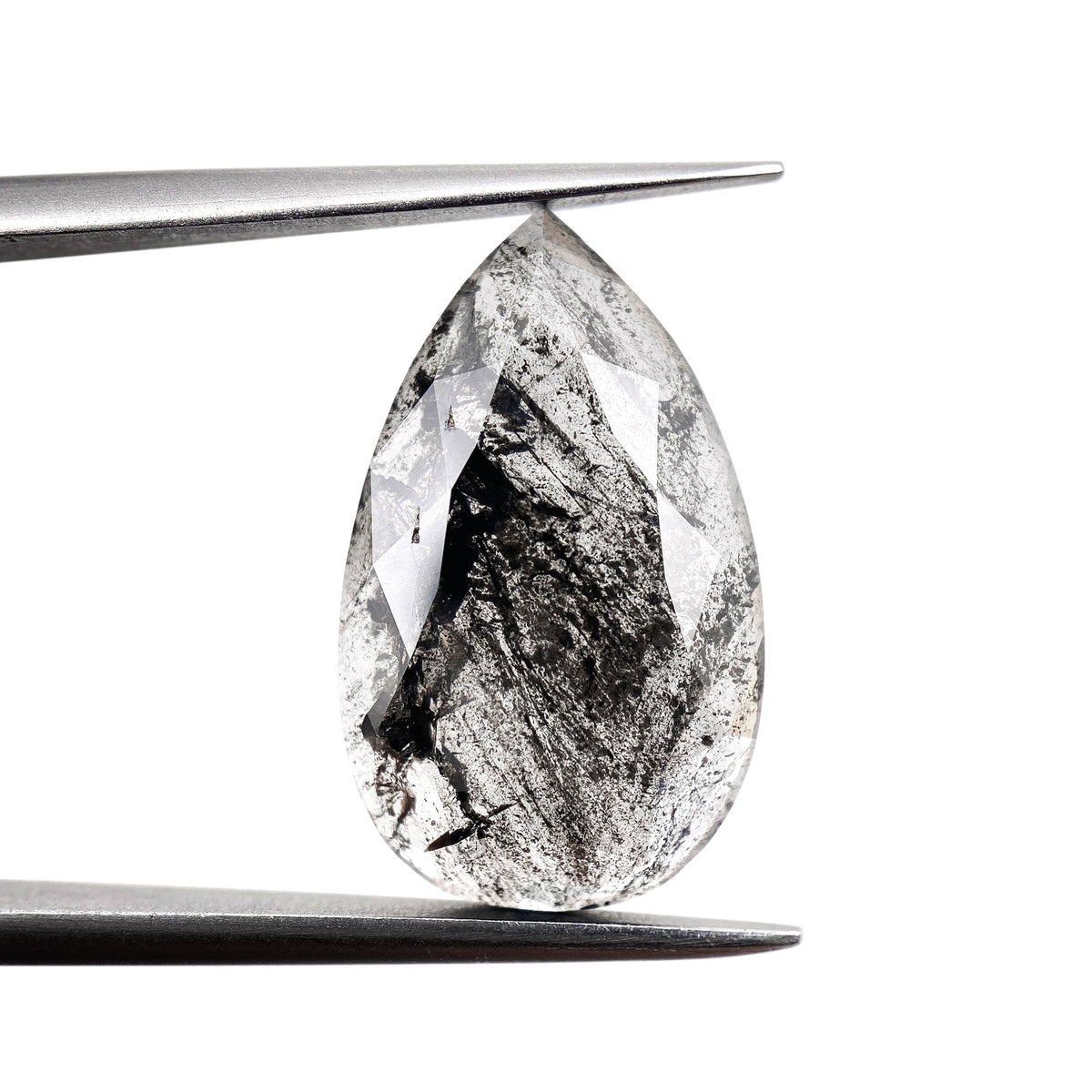 4.77ct | Rustic Pear Shape Rose Cut Diamond - Modern Rustic Diamond
