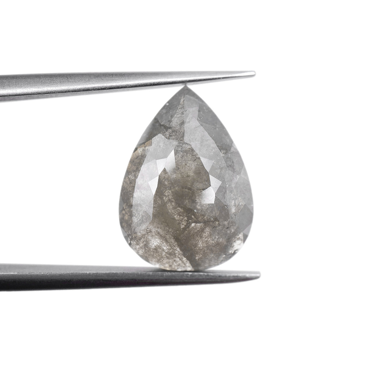 4.91ct | Rustic/ Pear Shape Rose Cut Diamond - Modern Rustic Diamond