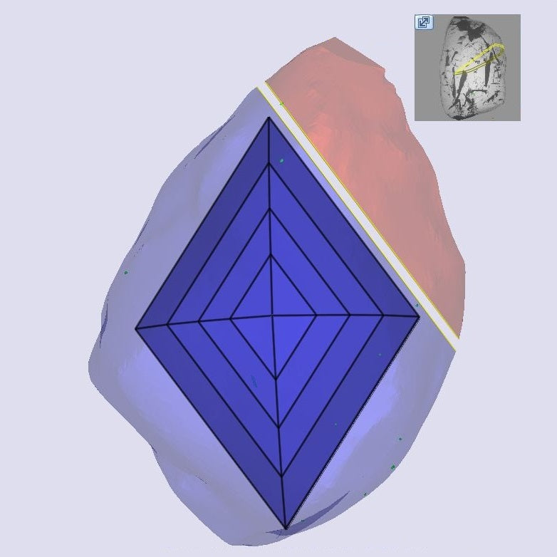 1.05ct | Yellow VS1 Lozenge Shape Step Cut Diamond (GIA) - Modern Rustic Diamond