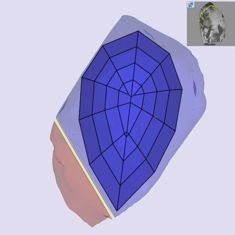 0.76ct | Champagne VVS1 Pear Shape Lattice Cut Diamond (GIA) - Modern Rustic Diamond