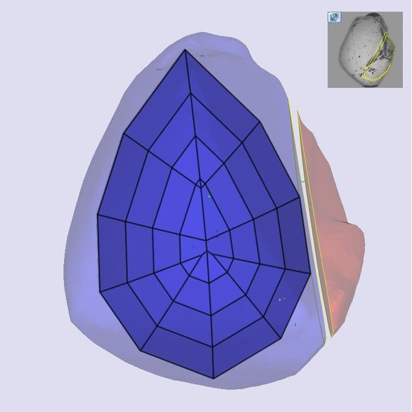1.05ct | N/VS2 Pear Shape Lattice Cut Diamond (GIA) - Modern Rustic Diamond