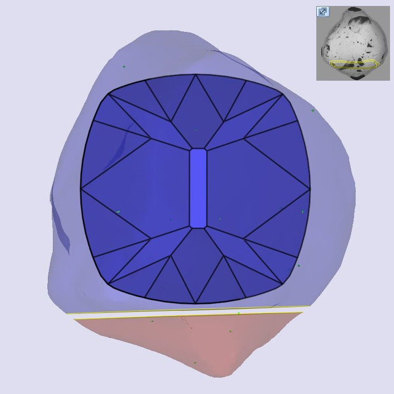 3.04ct | L/VS1 Cushion Shape Old Mine Cut Diamond (GIA) - Modern Rustic Diamond