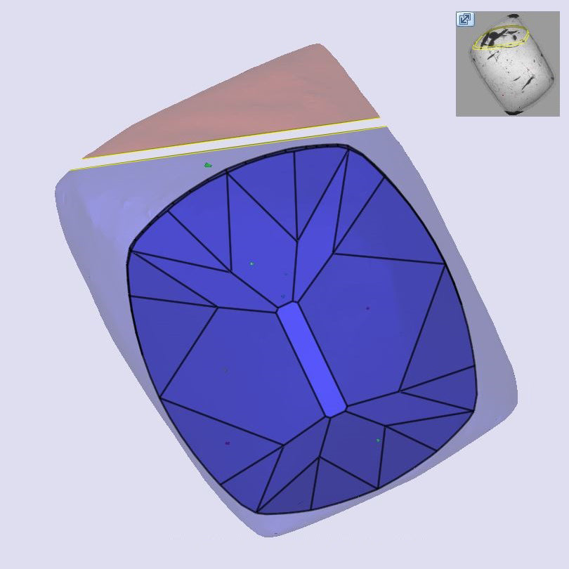 1.10ct | Q-R/VS1 Cushion Shape Old Mine Cut Diamond (GIA) - Modern Rustic Diamond