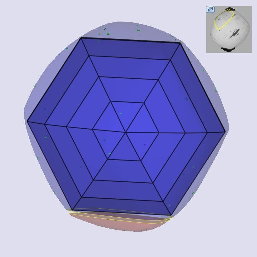1.57ct | U-V/VS1 Hexagon Shape Step Cut Diamond (GIA) - Modern Rustic Diamond