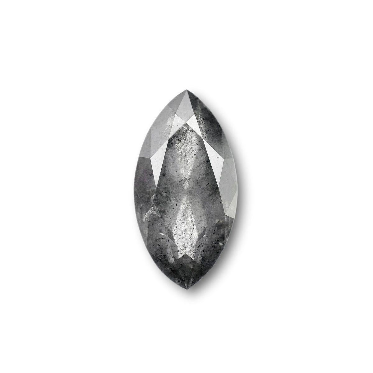 5.49ct | Salt & Pepper Marquise Shape Brilliant Cut Diamond - Modern Rustic Diamond