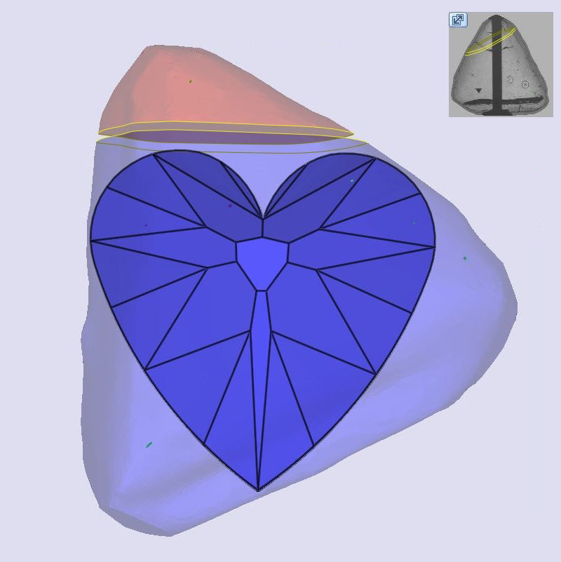 1.56ct | M/SI1 Heart Shape Old Mine Cut Diamond (GIA) - Modern Rustic Diamond