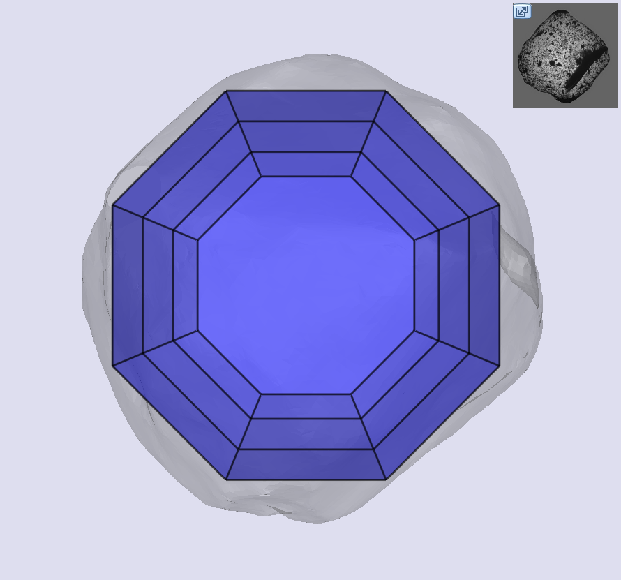 1.01ct | M/VS2 Octagonal Shape Step Cut Diamond (GIA) - Modern Rustic Diamond