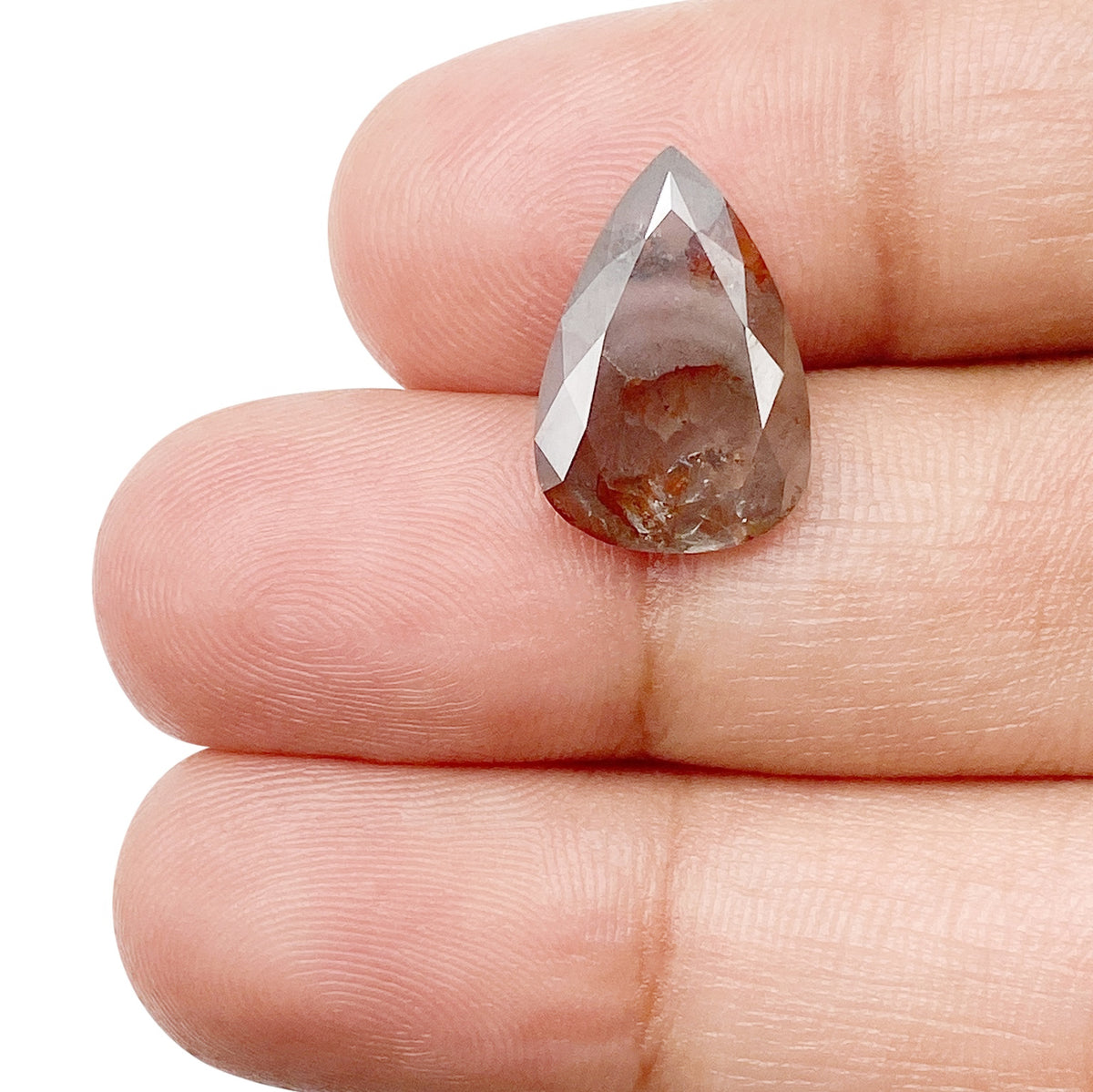 5.52ct | Rustic  Pear Shape Brilliant Cut Diamond - Modern Rustic Diamond