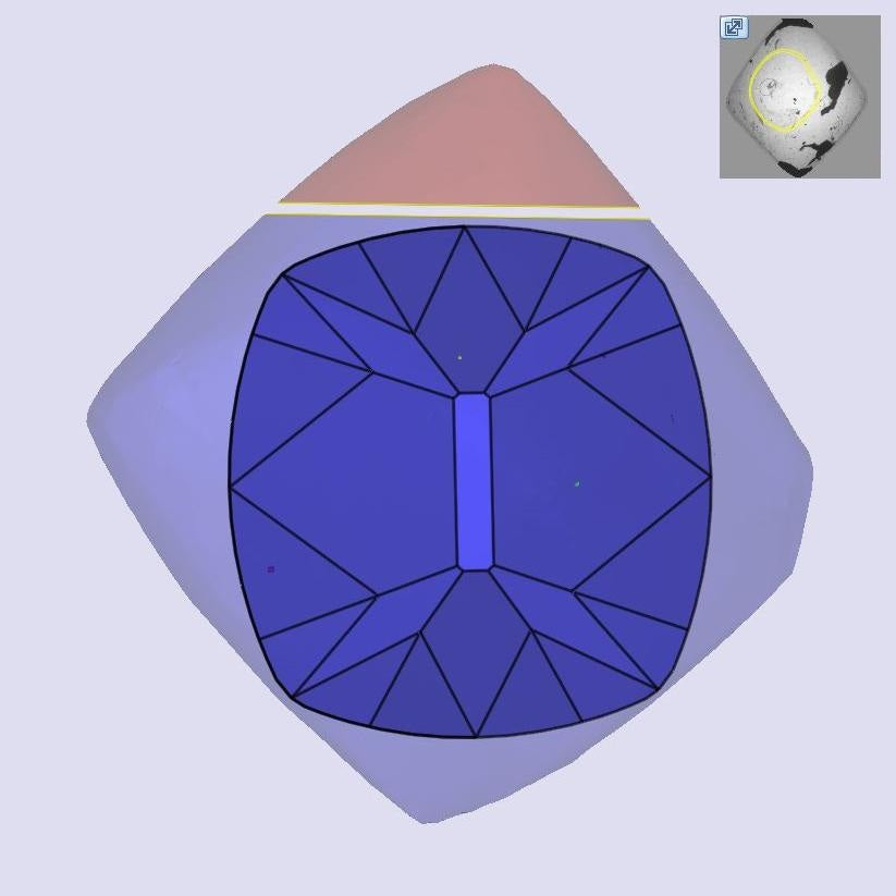 2.64ct | U-V/SI1 Cushion Shape Old Mine Cut Diamond (GIA) - Modern Rustic Diamond