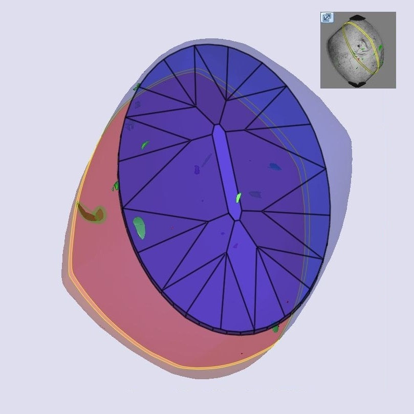 1.52ct | L/VS2 Oval Shape Old Mine Cut Diamond (GIA) - Modern Rustic Diamond