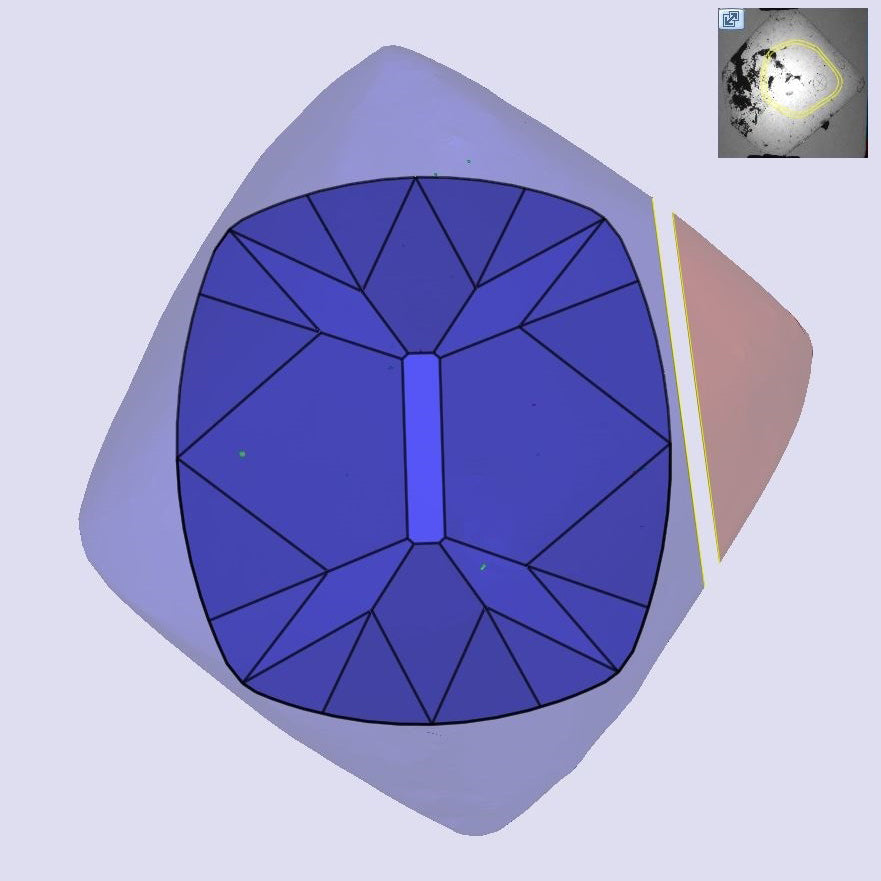 1.07ct | J/SI1 Cushion Shape Old Mine Cut Diamond (GIA) - Modern Rustic Diamond