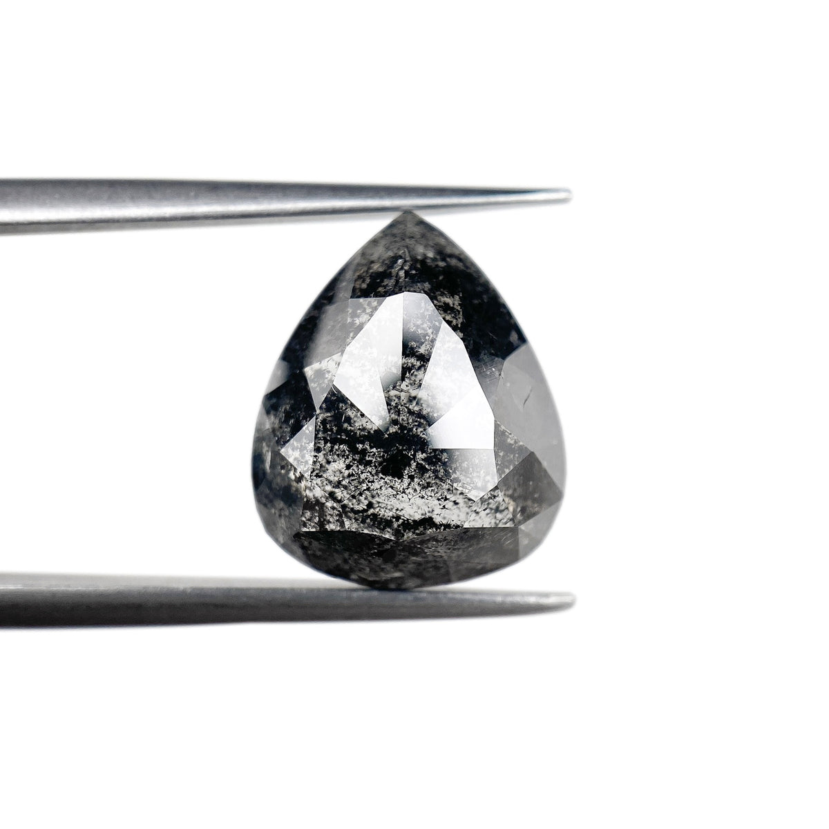 5.65ct | Rustic Pear Shape Rose Cut Diamond - Modern Rustic Diamond