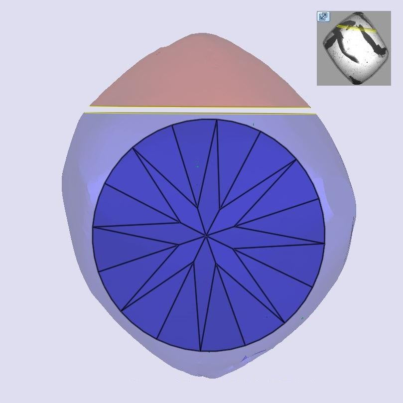3.20ct | L/VS2 Round Shape Brilliant Cut Diamond (GIA) - Modern Rustic Diamond