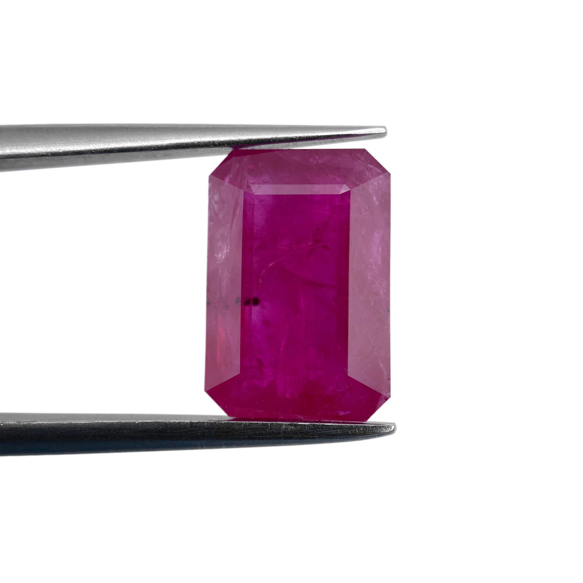 5.78ct | Red/ Emerald Shape Step Cut Diamond - Modern Rustic Diamond