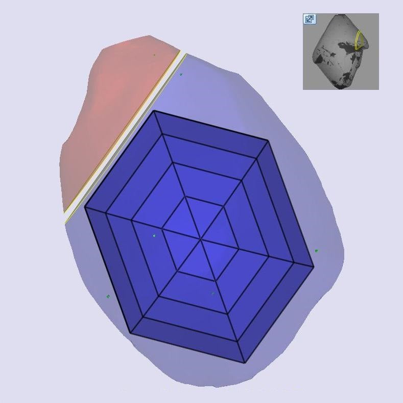 2.05ct | L/VVS2 Hexagon Shape Step Cut Diamond (GIA) - Modern Rustic Diamond