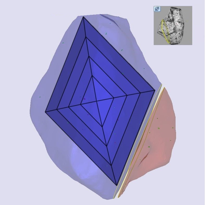 1.03ct | N/SI1 Lozenge Shape Step Cut Diamond (GIA) - Modern Rustic Diamond