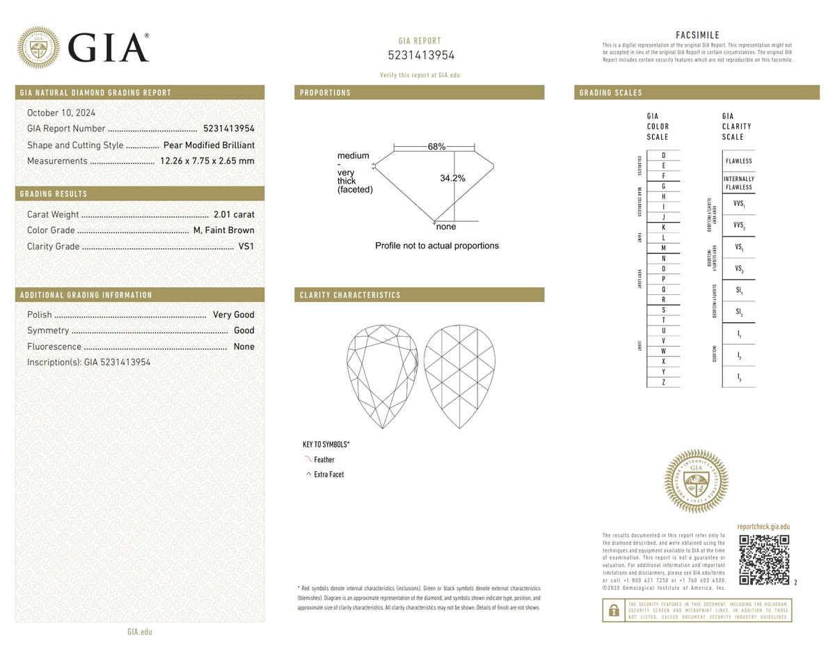 2.01ct | M/VS1 Pear Shape Rose Cut Diamond (GIA) - Modern Rustic Diamond