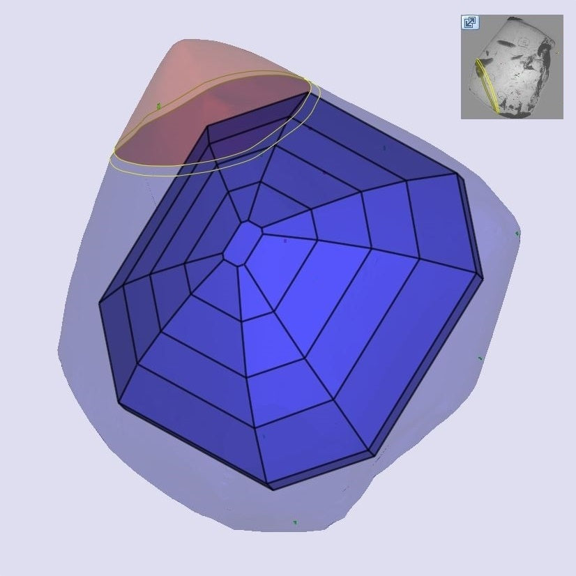 1.37ct | N/VS1 Asscher Shape Step Cut Diamond (GIA) - Modern Rustic Diamond