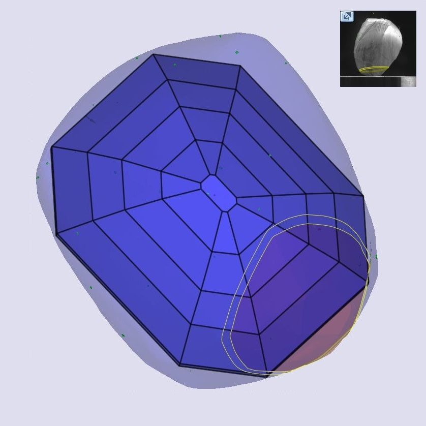 1.53ct | S-T/SI1 Octagonal Shape Step Cut Diamond (GIA) - Modern Rustic Diamond