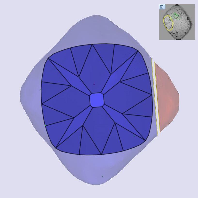 3.34ct | U-V/VS1 Cushion Shape Old Mine Cut Diamond (GIA) - Modern Rustic Diamond