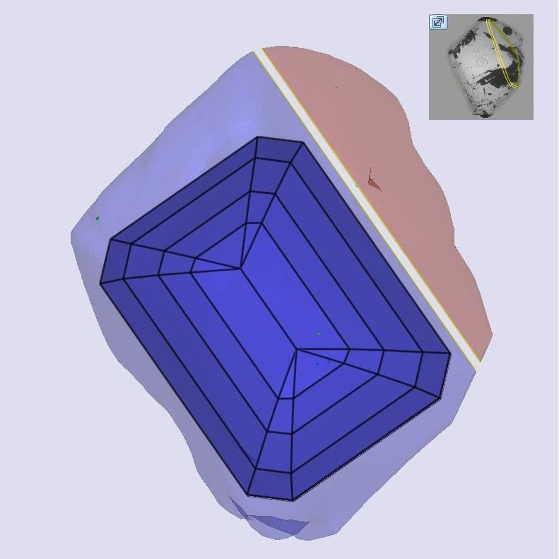 1.02ct | L/VS1 Emerald Shape Step Cut Diamond (GIA) - Modern Rustic Diamond