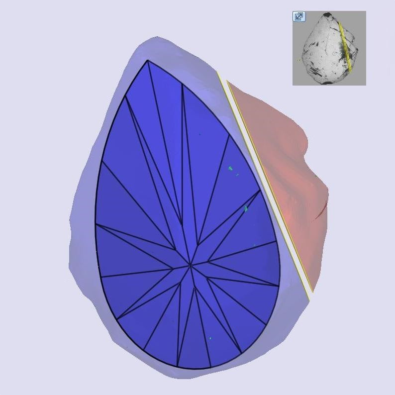 3.01ct | Cognac VS2 Pear Shape Brilliant Cut Diamond (GIA) - Modern Rustic Diamond