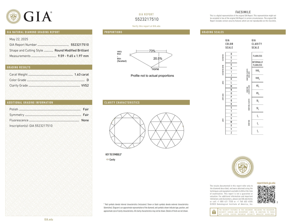 1.63ct | D/VVS2 Round Shape Rose Cut Diamond (GIA) - Modern Rustic Diamond