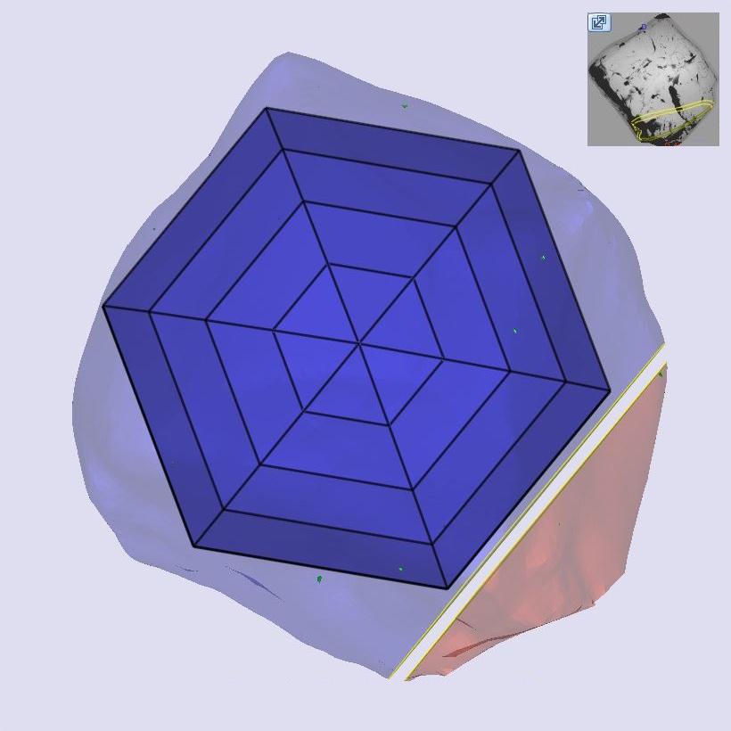 1.23ct | O-P/VVS2 Hexagon Shape Step Cut Diamond (GIA) - Modern Rustic Diamond