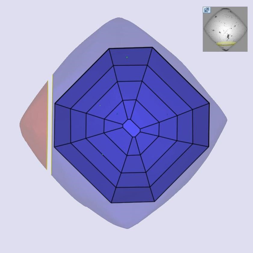 2.04ct | W-X/VS2 Asscher Shape Step Cut Diamond (GIA) - Modern Rustic Diamond