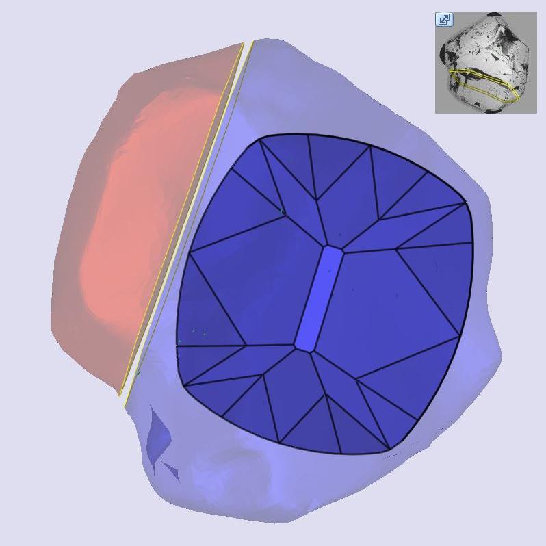 2.64ct | U-V/VS2 Cushion Shape Old Mine Cut Diamond (GIA) - Modern Rustic Diamond