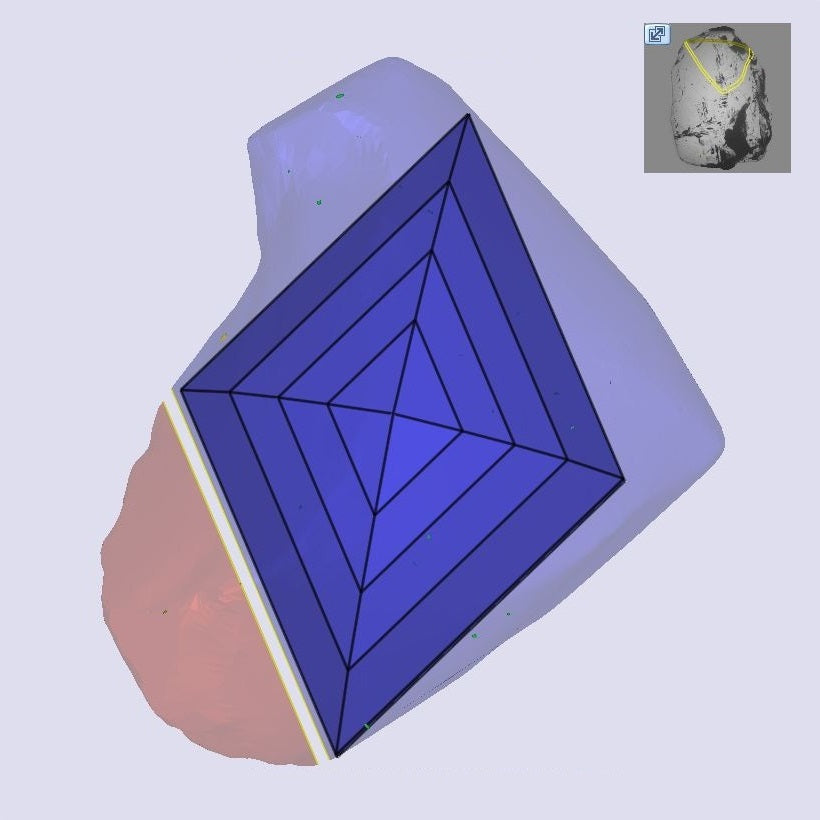 1.02ct | Yellow SI1 Lozenge Shape Step Cut Diamond (GIA) - Modern Rustic Diamond