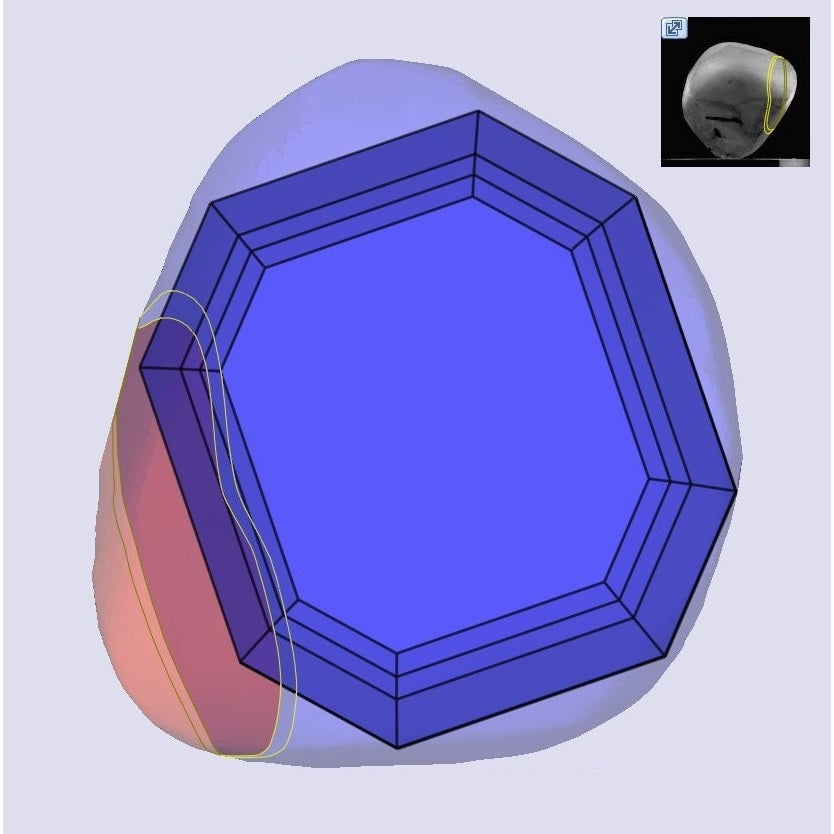 1.06ct | M/VS2 Octagonal Shape Portrait Cut Diamond (GIA) - Modern Rustic Diamond