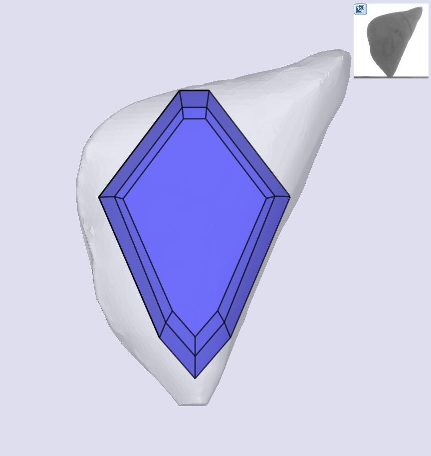 1.07ct | J/VS1 Shield Shape Step Cut Diamond (GIA) - Modern Rustic Diamond