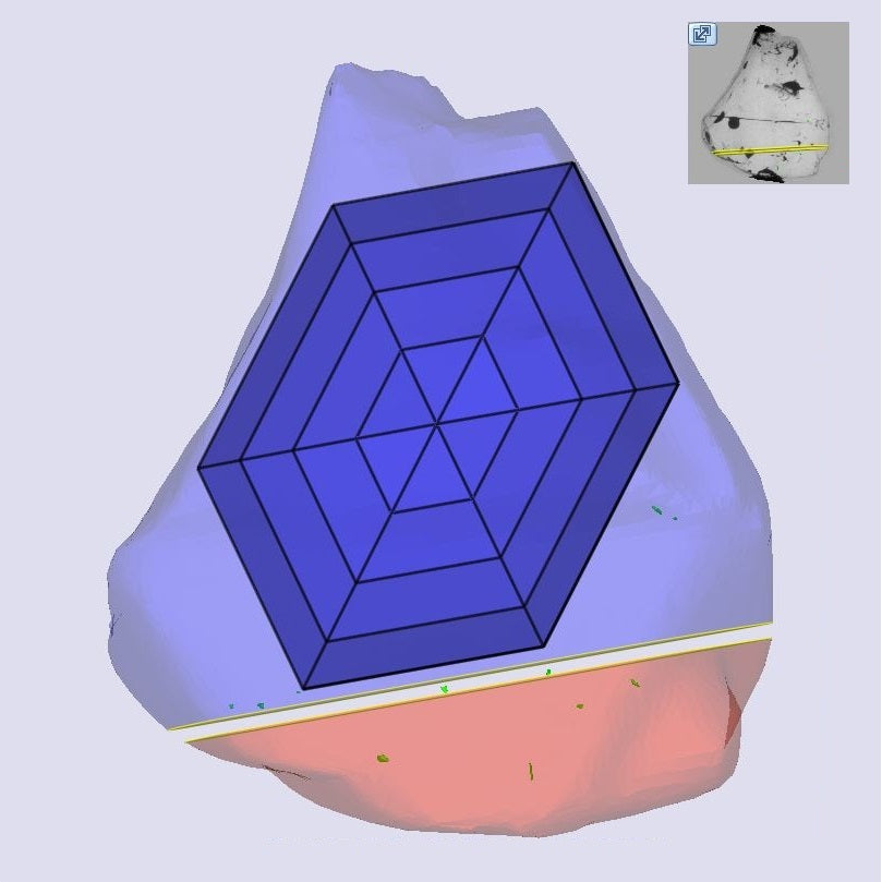 1.05ct | N/VS2 Hexagon Shape Step Cut Diamond (GIA) - Modern Rustic Diamond