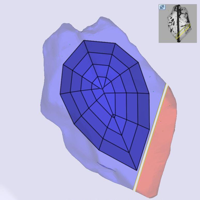2.38ct | N/VS1 Pear Shape Lattice Cut Diamond (GIA) - Modern Rustic Diamond