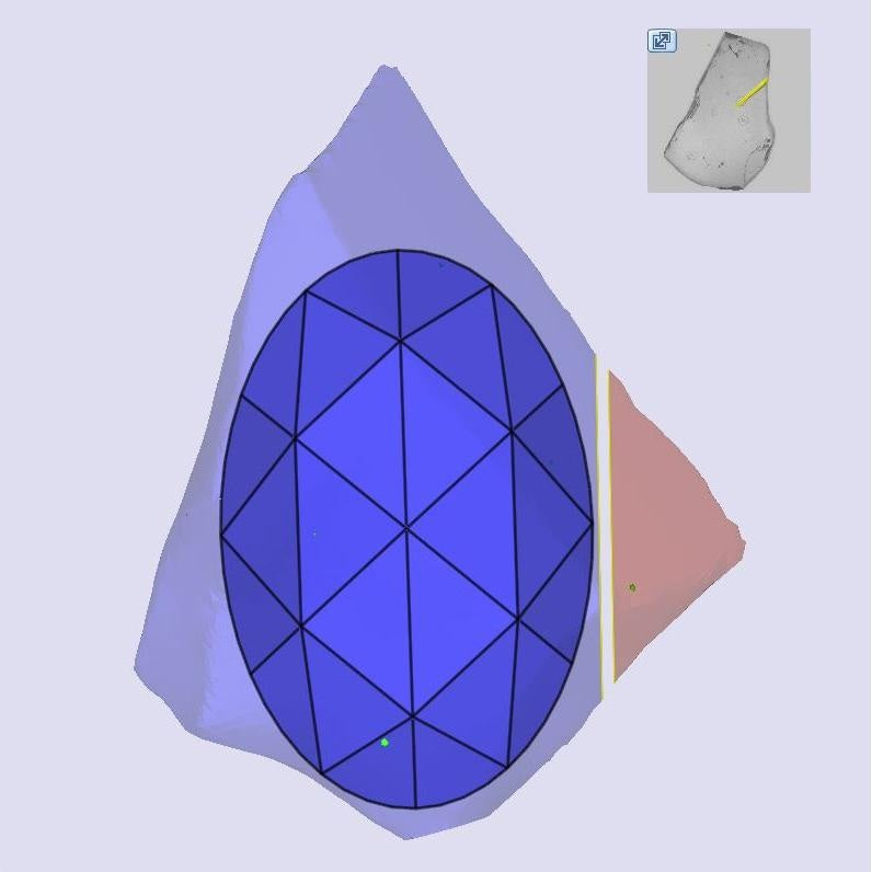 1.04ct | D/VS1 Oval Shape Rose Cut Diamond (GIA) - Modern Rustic Diamond