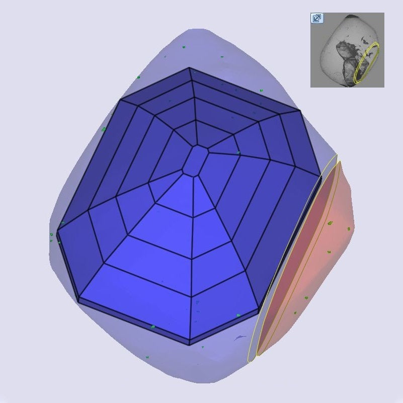 1.53ct | Champagne VS1 Octagonal Shape Step Cut Diamond (GIA) - Modern Rustic Diamond