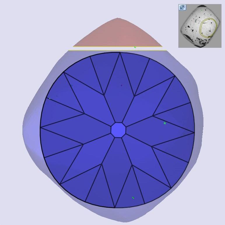 1.06ct | Y-Z/VS1 Round Shape Old European Cut Diamond (GIA) - Modern Rustic Diamond
