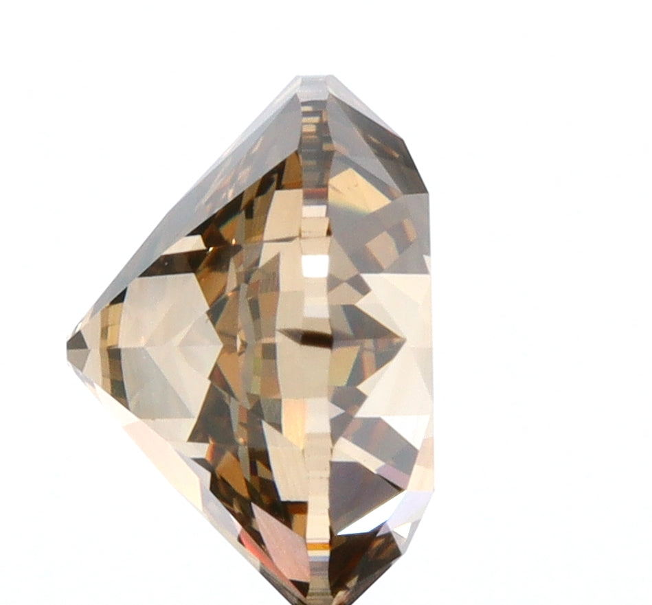 1.66ct | Cognac VVS Round Shape Old European Cut Diamond - Modern Rustic Diamond